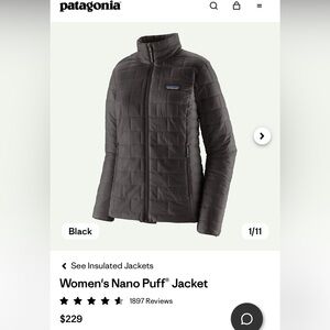Patagonia Women's Nano Puff Jacket - Black